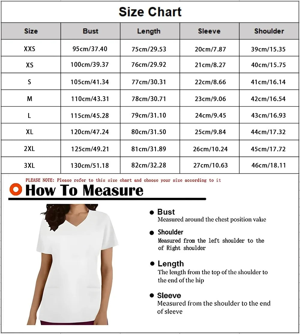 Adorable Easter Bunny Women's Medical Scrubs-V-Neck Short Sleeve Nursing Tops For Obstetrics.
